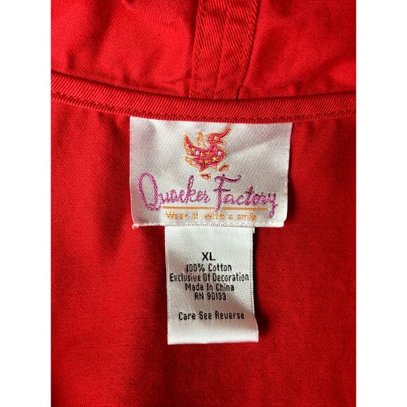 Quacker Factory Lighthouse Jacket Embroidered Full Zip Nautical Lightweight XL - Picture 5 of 9